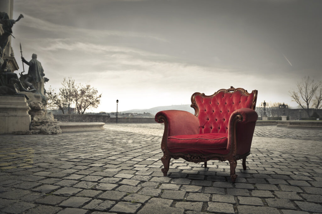 Roter Barrock Sessel