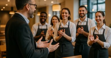 Teammeeting im Gastronomiesektor | Ghostwriter Agentur